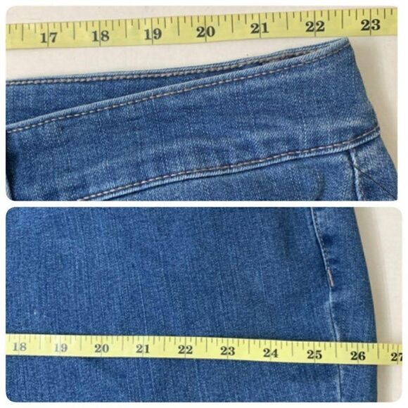 Charter Club Plus Bristol Mid Rise Slimming Capri Jeans 26W Lyon Wash - Picture 8 of 9